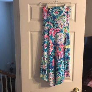 XS Lilly Pulitzer Loleta strapless dress